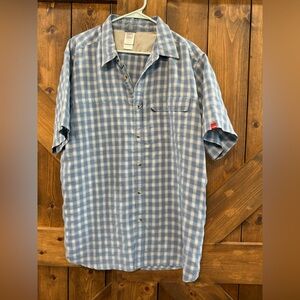 The North Face Light Blue Plaid Men's Shirt